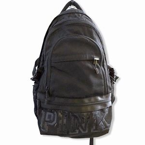 Victoria's Secret PINK Black Collegiate Backpack